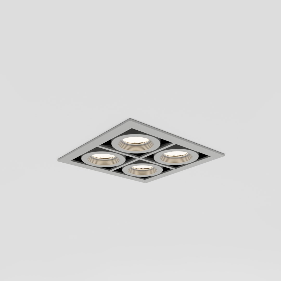 SIDE - MATRIX COIN 4 LED 210X210MM 51.6W 4102LM