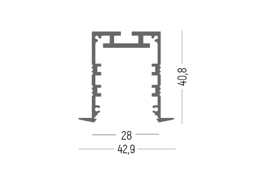 SIDE - KIT ESTRUSO ALLUMINIO 3MT BI