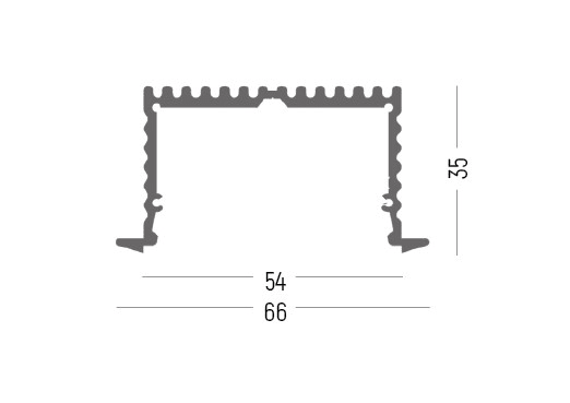 SIDE - KIT ESTRUSO ALLUMINIO 2MT BI