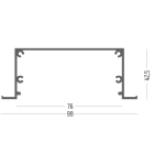 SIDE - KIT ESTRUSO ALLUMINIO 2MT BI