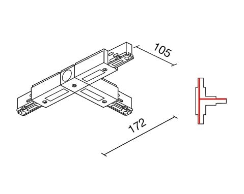 SIDE - BINARIO SITRACK 230V CONGIUNZIONE A T -