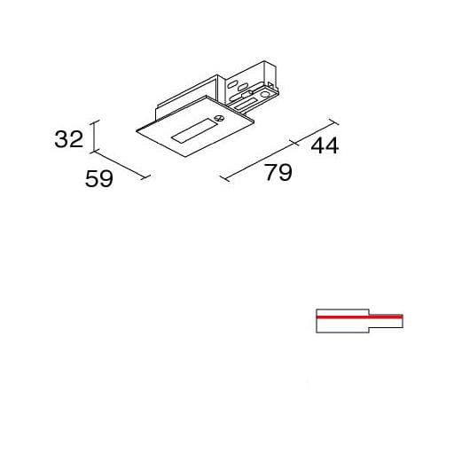 SIDE - BINARIO SITRACK 230V INCASSO TESTATA DI