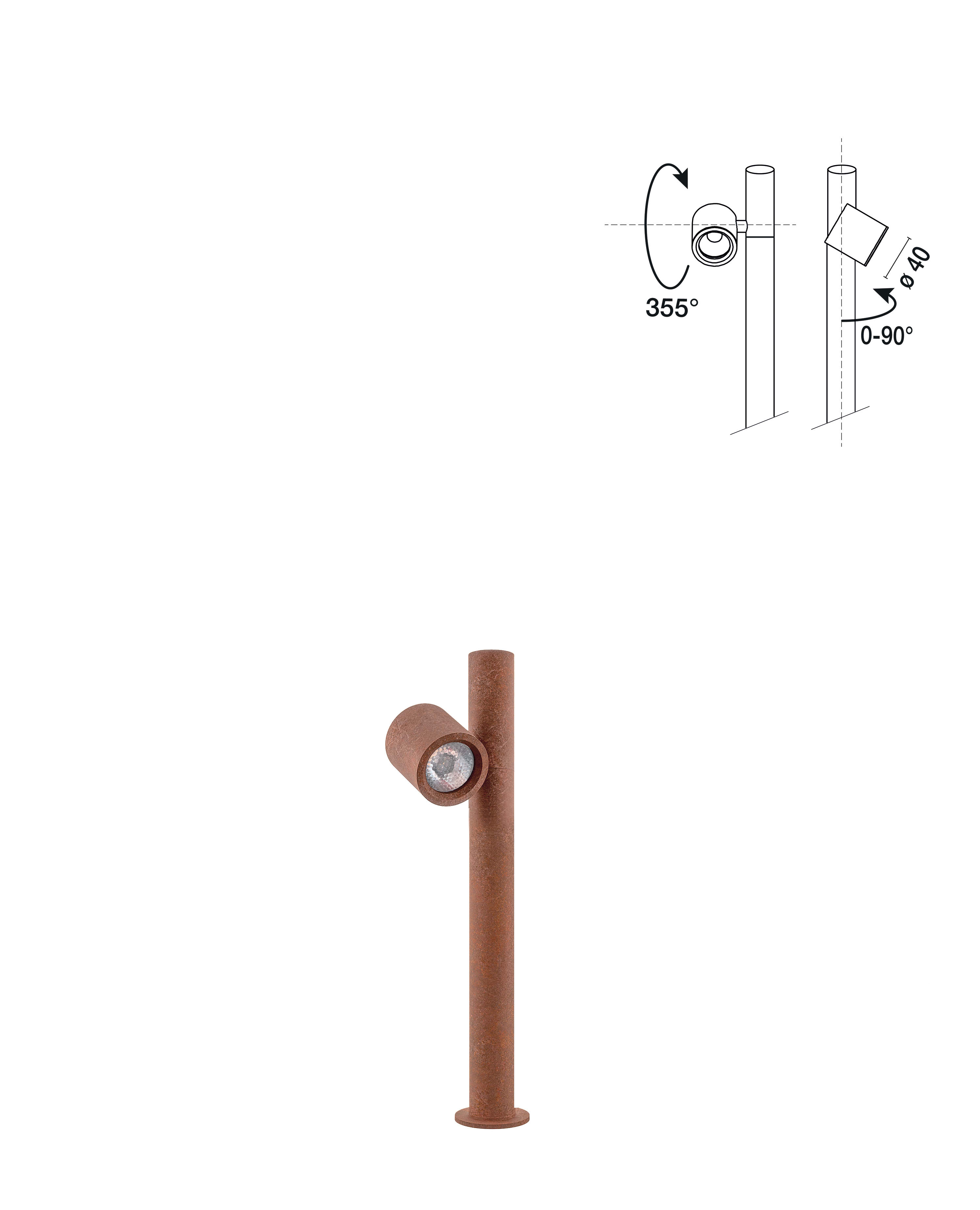 SIDE - ZERO7 SEGNAPASSO CON 1 SPOT H.433MM 3W 3
