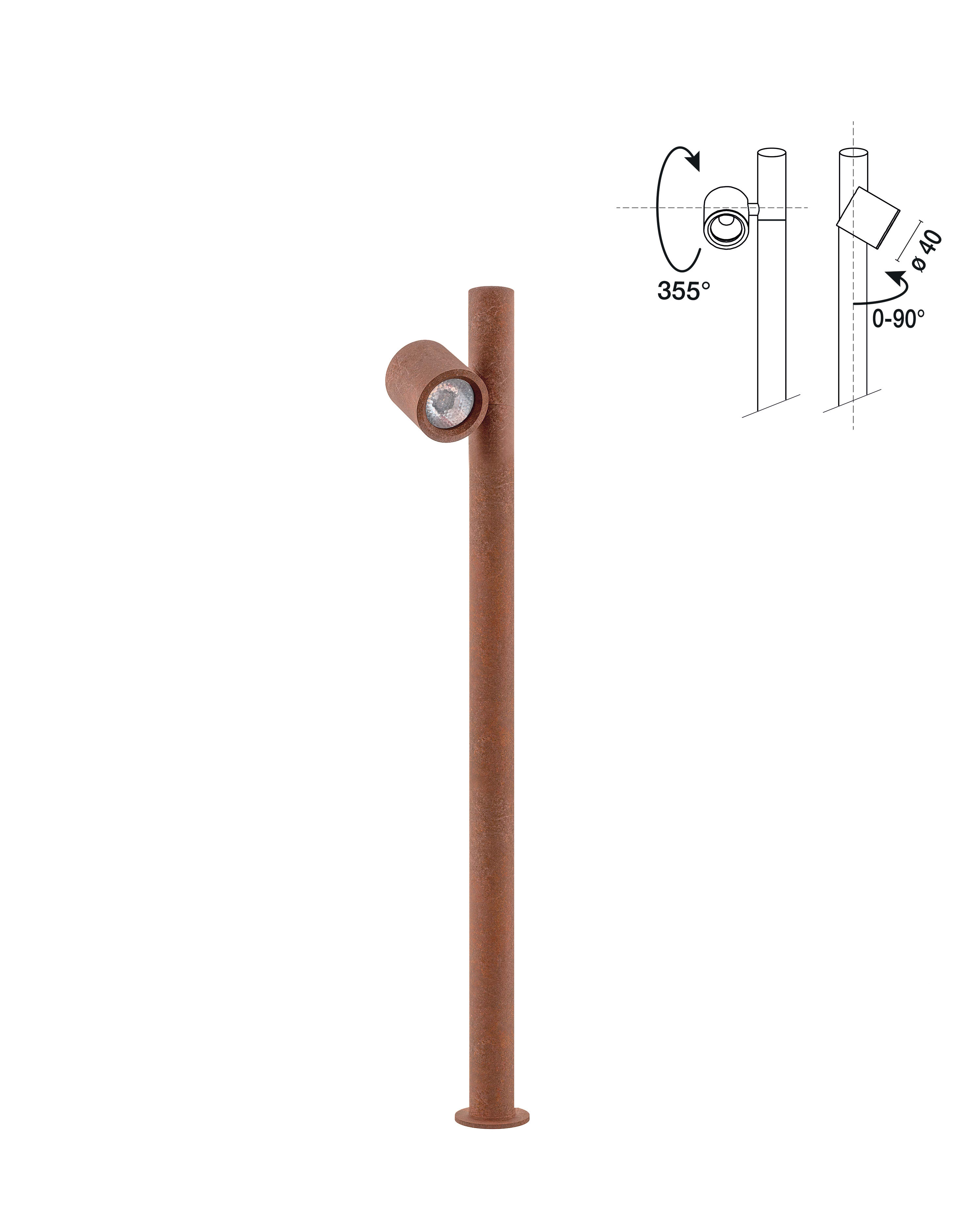 SIDE - ZERO7 SEGNAPASSO CON 1 SPOT H.683MM 1W 3