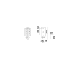 SIDE - POLE ATTACHMENT DIAM.60MM NE QUADRO MONO