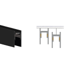 SIDE - BINARIO 48VDC PLAFONE SOSPENSIONE L.3000
