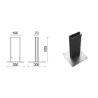 SIDE - BASE FISSAGGIO A PAVIMENTO BW