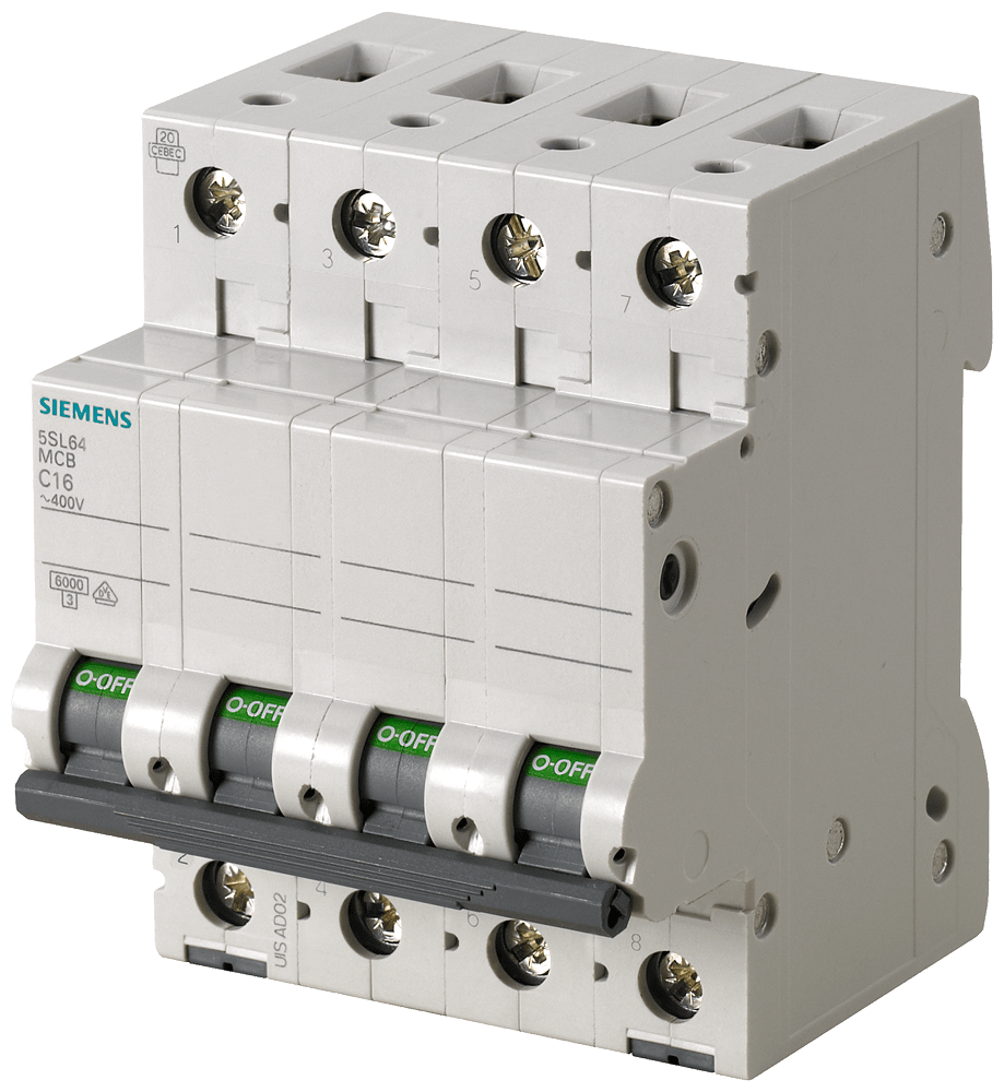 SIEMENS - INT. MT ICN 6000A, ICU 6KA 4P C16