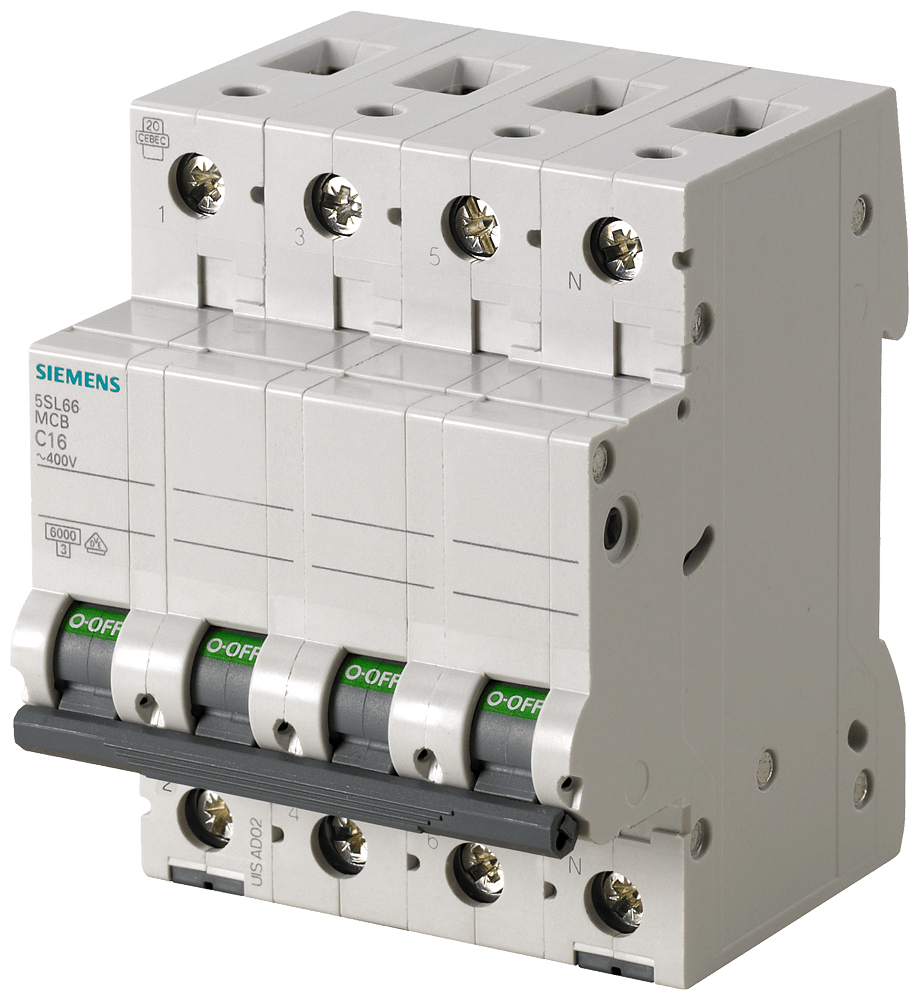 SIEMENS - INT. MT ICN 6000A, ICU 6KA 3P+N C16