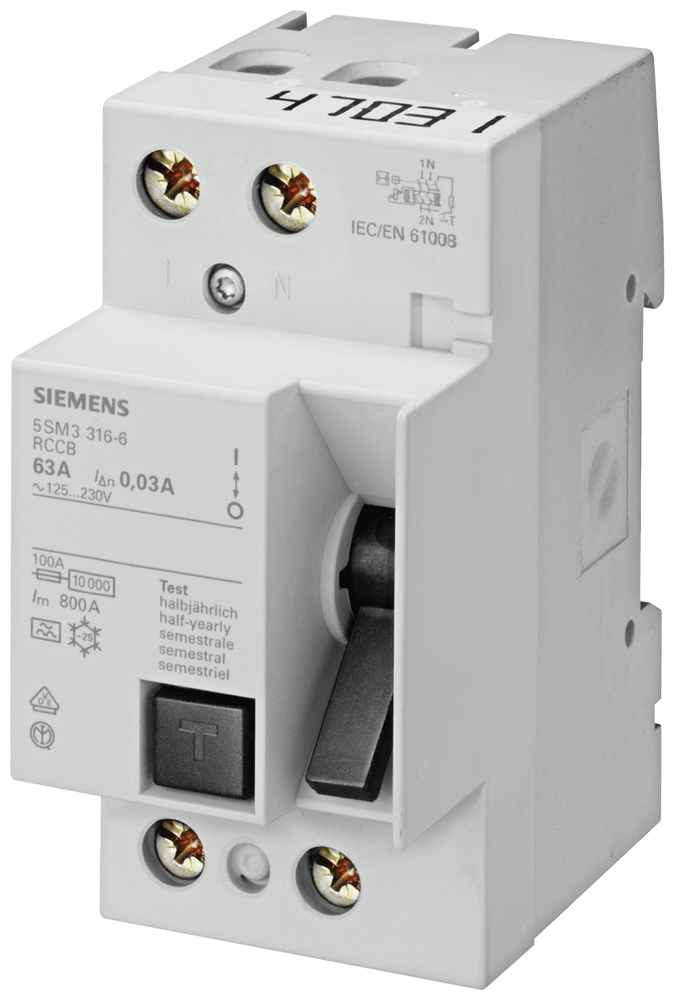 SIEMENS - DIFF. 2P 125A 0,3A TIPO AC 2UM
