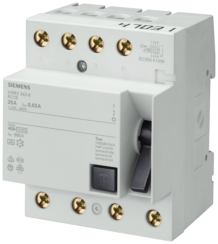 SIEMENS - DIFF. 4P 100A 0,3A 400V K SEL.
