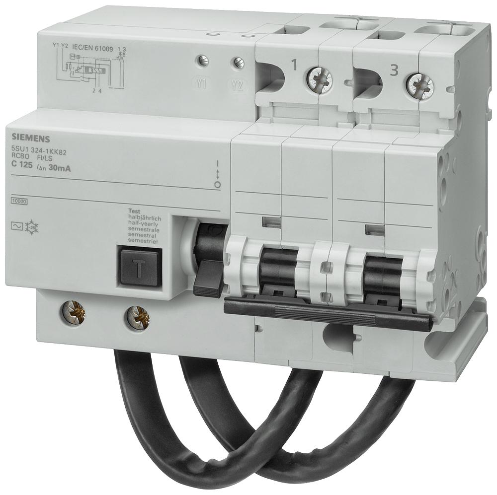 SIEMENS - MTD 2P 10KA 20KA C125 TIPO AC 300MA