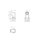 SIEMENS - PB ECOFAST Hybrid Plug angolato (ECOFAST Cu), 2x Cu, 4x 1,5 mm² Cu, ins. femmina