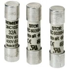 SIEMENS - Cartuccia fusibile cilindrica SITOR, 10x38 mm, 10 A, aR, Un AC: 600 V, Un DC: 700 V 3NC1010