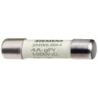 SIEMENS - SENTRON, cartuccia fusibile cilindrica, 10 x 38 mm, 2 A, gPV, Un DC: 1000 V 3NW60024
