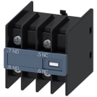 SIEMENS - Blocchetto di contatti ausiliari 11U, 1NO+1NC, vie di corrente: 1NO, --, 1NC