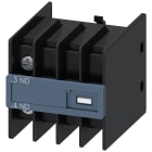 SIEMENS - Blocchetto di contatti ausiliari 1NO, vie di corrente: 1NO, 3RT2,.3/.4
