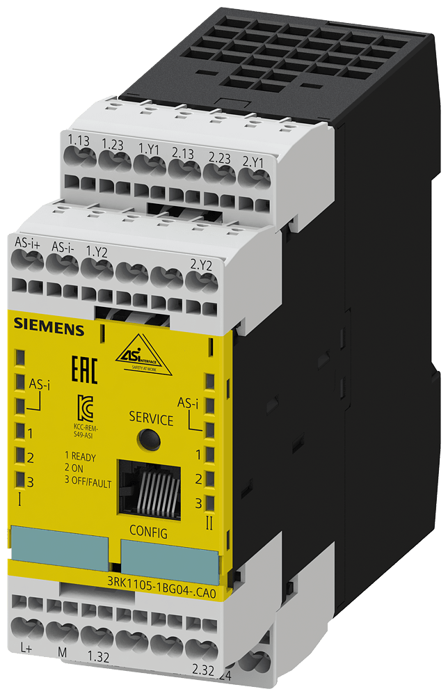 SIEMENS - Monitor di sicurezza ASIsafe base 2 F-RO, 2 circuiti di abilitazione, IP20