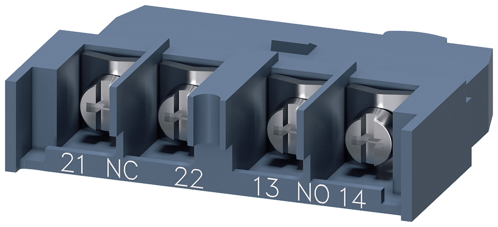 SIEMENS - Blocchetto di contatti ausiliari, trasversale, 1NO+1NC, per interruttori automatici, S00/S0