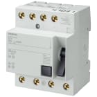 SIEMENS - Interruttore differenziale, a 4 poli, tipo AC, In: 125 A, 100 mA, Un AC: 400 V