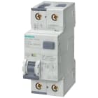 SIEMENS - Interruttore magnetotermico differenziale, 10 kA, 1 polo+N, tipo A, 30 mA, car. C, In: 8 A, Un AC: 230 V