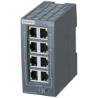 SIEMENS - SCALANCE XB008, unmanaged switch, 8x RJ45