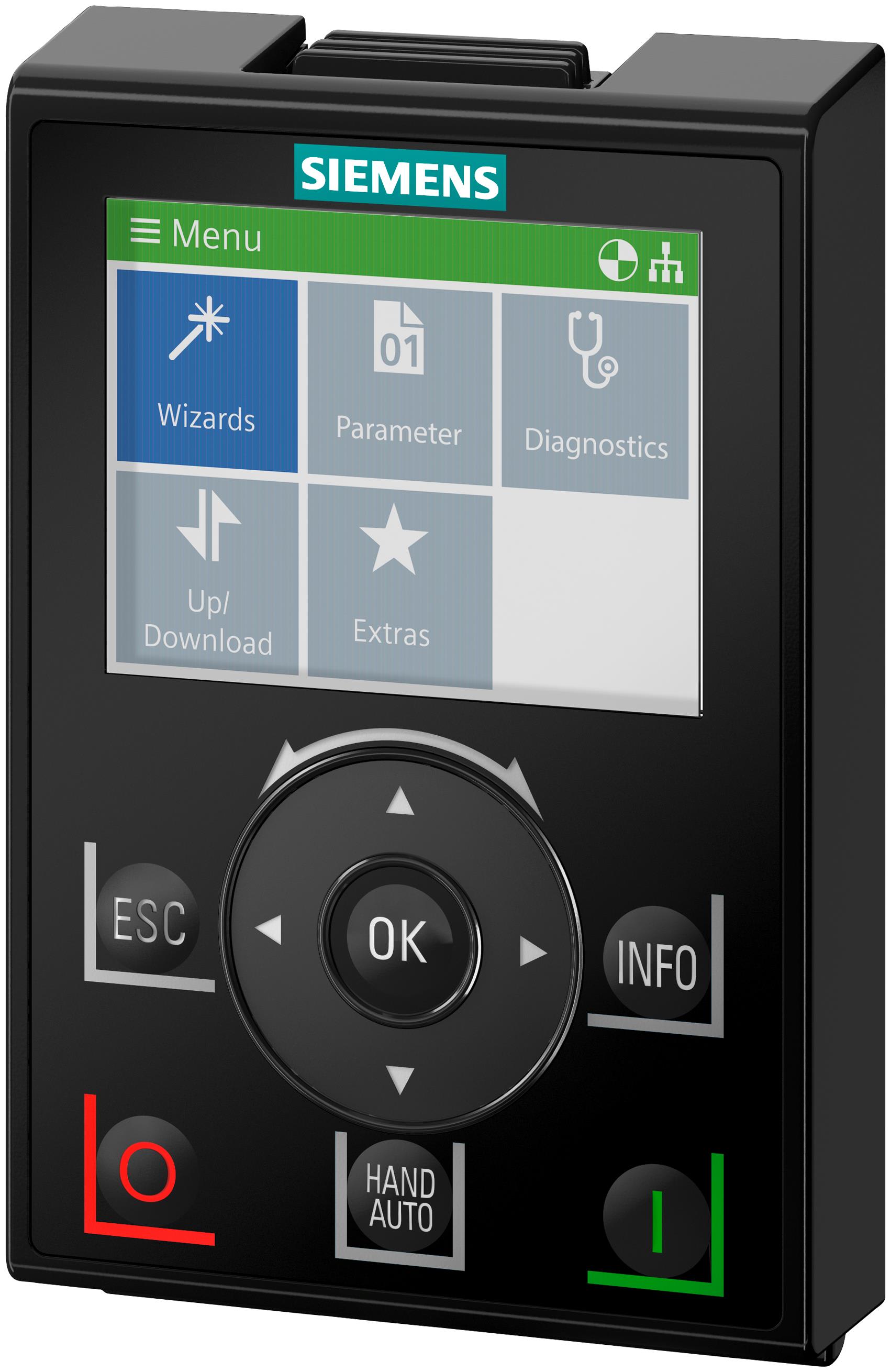 SIEMENS - G120P-IOP-2-BT PANNELLO OP INTELLIG IP55 6SL32556AA004JA2