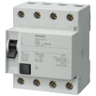 SIEMENS - Interruttore differenziale, a 4 poli, tipo A, In: 125 A, 300 mA, Un AC: 400 V
