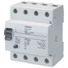 SIEMENS - Interruttore differenziale, a 4 poli, tipo A, selettivo, In: 125 A, 300 mA, Un AC: 400 V