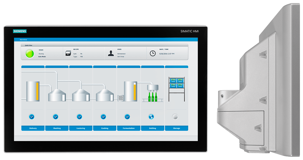 SIEMENS - SIMATIC HMI TP1900 Comfort PRO Con predisposizione per braccio di sostegno ed elementi di ampliamento