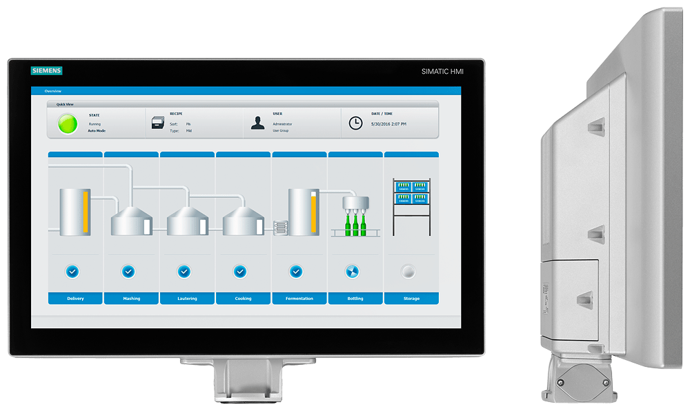 SIEMENS - SIMATIC HMI TP1900 Comfort PRO Predisposto per piedistallo ed elementi di ampliamento