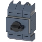 SIEMENS - Sezionatore sottocarico 100 A, grand. costr. 02, a 3 poli, comando frontale centrale, apparecchio completo