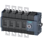 SIEMENS - Sezionatore sottocarico 80 A, grand. costr. 2, a 4 poli, comando laterale a destra, apparecchio di base