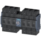 SIEMENS - Sezionatore sottocarico 80 A, grand. costr. 2, a 6 poli DC, comando frontale centrale, apparecchio di base