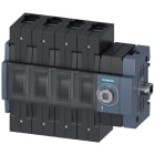 SIEMENS - Sezionatore sottocarico 160 A grand. costr. 2, a 4 poli, comando laterale a destra, apparecchio di base