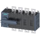 SIEMENS - Sezionatore sottocarico 400 A, grand. costr. 3, a 4 poli, comando frontale a sinistra, apparecchio completo
