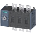 SIEMENS - Sezionatore sottocarico 500 A, grand. costr. 3, a 3 poli, comando frontale a sinistra, apparecchio di base