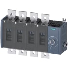 SIEMENS - Sezionatore sottocarico 630 A, grand. costr. 4, a 4 poli, comando per parete laterale a destra, apparecchio di base