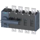 SIEMENS - Sezionatore sottocarico 1000 A, grand. costr. 4, a 4 poli, comando frontale a sinistra, apparecchio completo