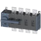 SIEMENS - Sezionatore sottocarico 1000 A, grand. costr. 5, a 4 poli, comando frontale a sinistra, apparecchio completo