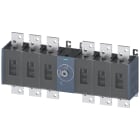 SIEMENS - Sezionatore sottocarico 1000 A, grand. costr. 5, a 6 poli DC, comando frontale centrale, apparecchio di base