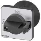 SIEMENS - Selettore, nero 48x48 mm, fissaggio frontale, fissaggio su foro centrale, 22,5 mm