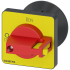 SIEMENS - Selettore, rosso/giallo 48x48 mm, fissaggio frontale, fissaggio su foro centrale, 22,5 mm