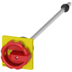 SIEMENS - Comando rotativo bloccoporta, rosso/giallo 66x66 mm, fissaggio frontale
