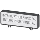 SIEMENS - Targhetta aggiuntiva, fr/es Interrupteur General/ Interruptor Principal (10 pezzi