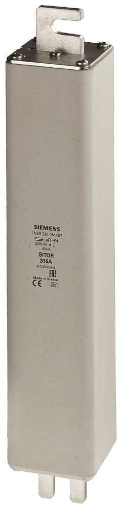 SIEMENS - Cartuccia fusibile SITOR, con contatti a coltello scanalati, NH2, In: 315 A, aR