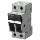 SIEMENS - SENTRON, portafusibili per cartucce cilindriche, 10 x 38 mm, a 2 poli, In: 30 A, Ue DC: 1000 V
