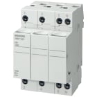 SIEMENS - SENTRON, portafusibili per fusibili cilindrici 10 x 38 mm, 3P+N, In: 32 A, Un AC: 690 V