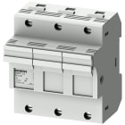 SIEMENS - SENTRON, portafusibili per fusibili cilindrici, 14 x 51 mm, a 3 poli, In: 50 A, Un AC: 690 V