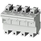 SIEMENS - SENTRON, portafusibil per fusibili cilindrici 22 x 58 mm, 3P+N, In: 100 A, Un AC: 690 V